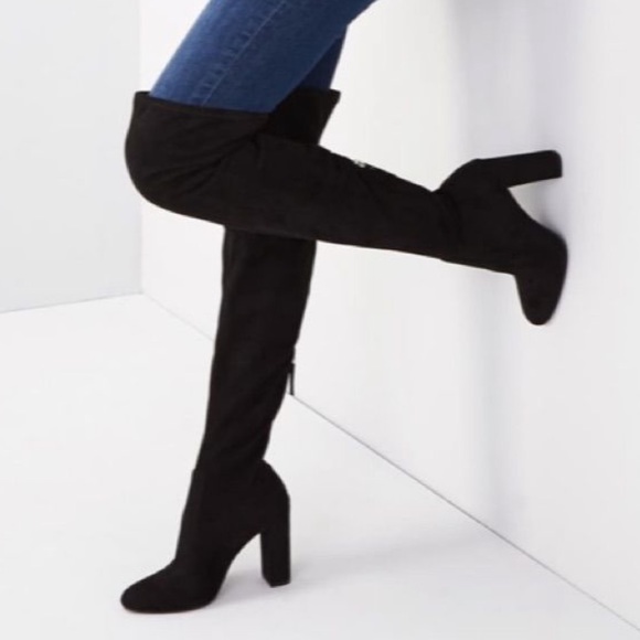 Emotions Suede Thigh Boots - Picture 3 of 4